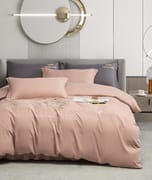 Gift wrap Bedding 4-piece embroidered light luxury air brushed warm quilt set solid color bed sheet for hair