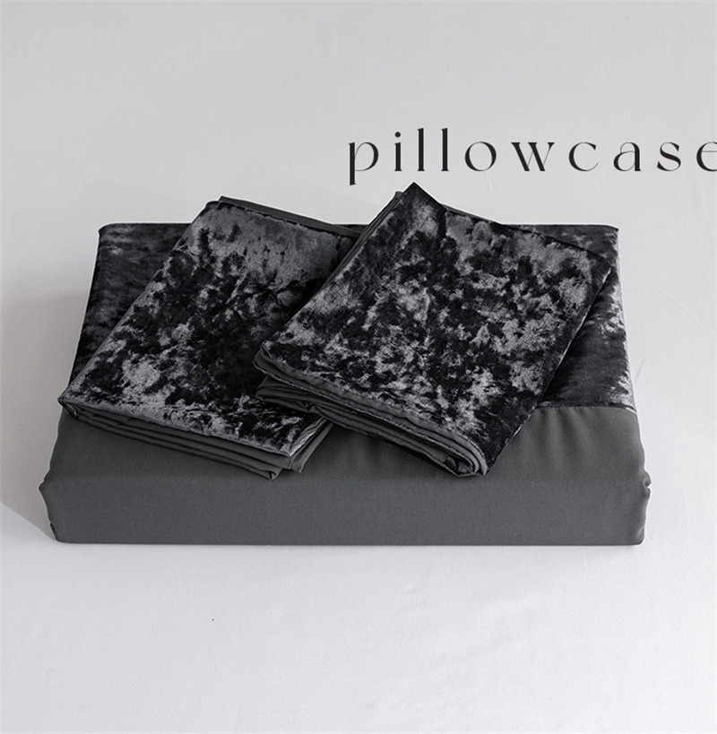 Velvet Splicing Luxury Bedding Set European American Sizes Duvet Cover Set Double Bedding Sets Quilt Cover Queen Size Bed Set