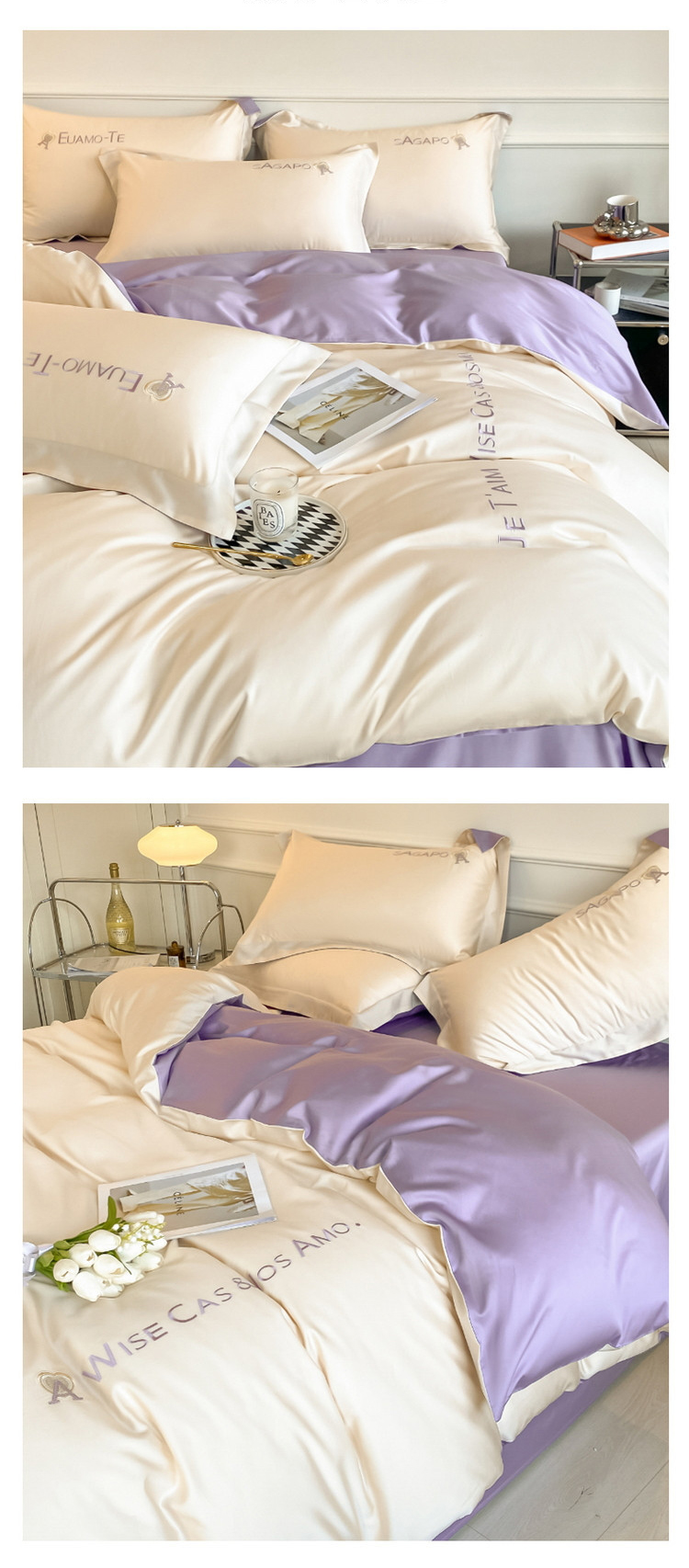 180 Class A long-staple cotton bed four-piece set wholesale Nantong high-end light luxury embroidered cotton sheets and covers