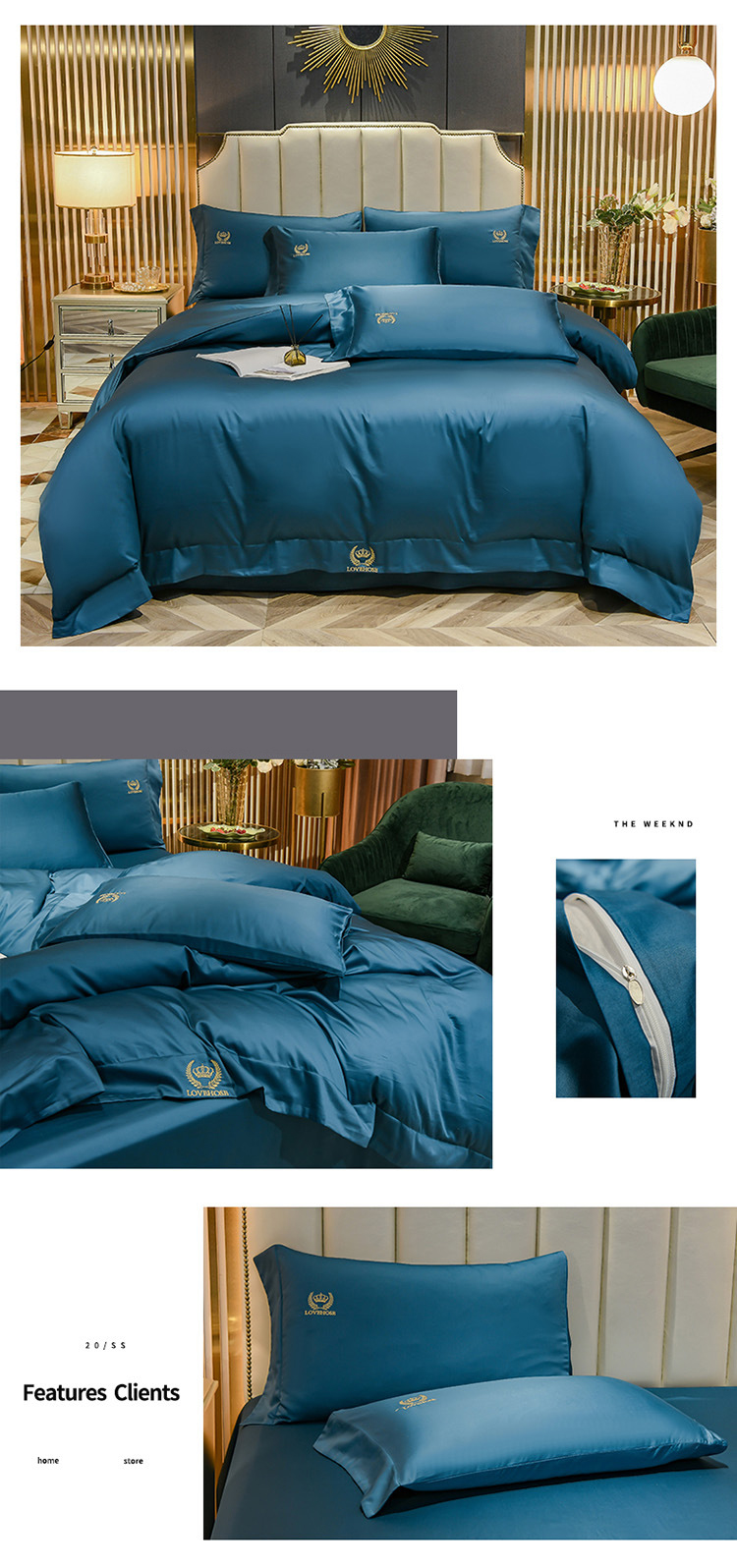 Summer Ice Silk 4-piece bed set Instagram bedding Set Dormitory 3-piece nude bed set