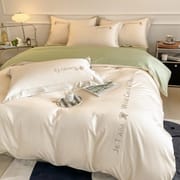 180 Class A long-staple cotton bed four-piece set wholesale Nantong high-end light luxury embroidered cotton sheets and covers
