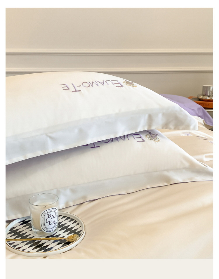 180 Class A long-staple cotton bed four-piece set wholesale Nantong high-end light luxury embroidered cotton sheets and covers