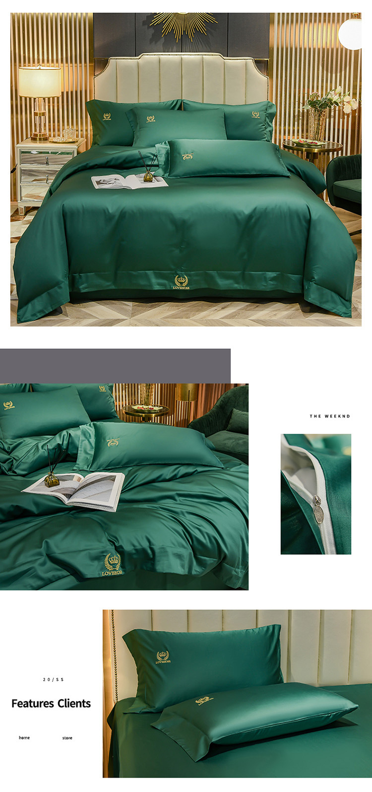 Summer Ice Silk 4-piece bed set Instagram bedding Set Dormitory 3-piece nude bed set