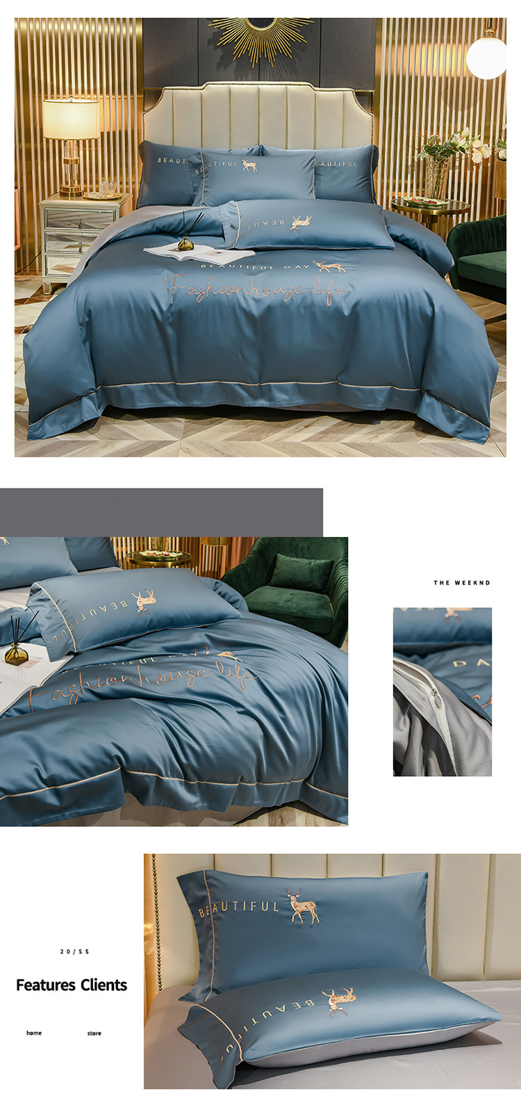 Summer Ice Silk 4-piece bed set Instagram bedding Set Dormitory 3-piece nude bed set