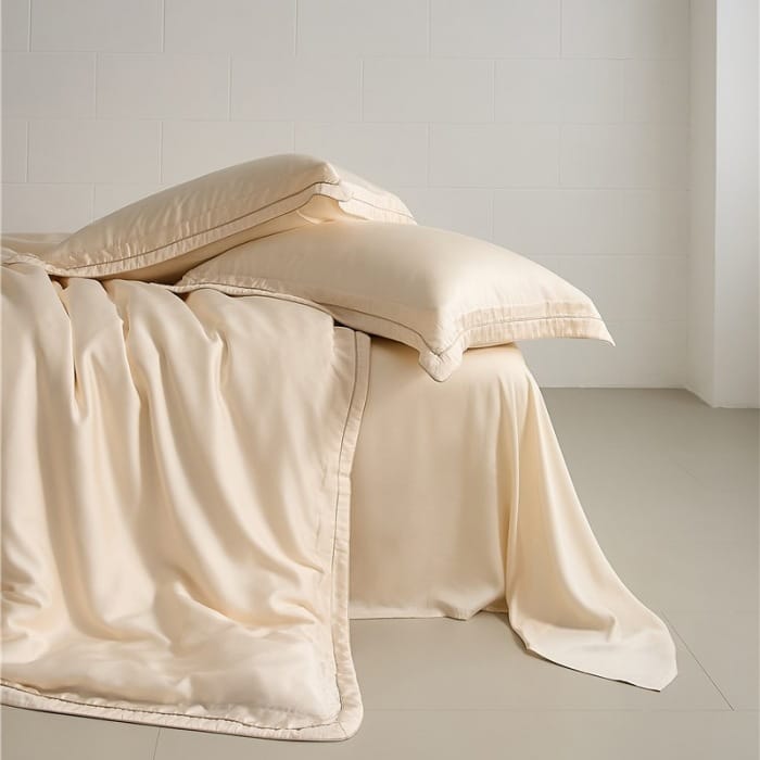 100 light luxury cotton four-piece bed set superior sense Xinjiang long wool cotton satin bed sheet set bedding
