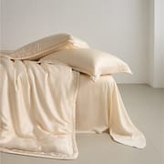 100 light luxury cotton four-piece bed set superior sense Xinjiang long wool cotton satin bed sheet set bedding