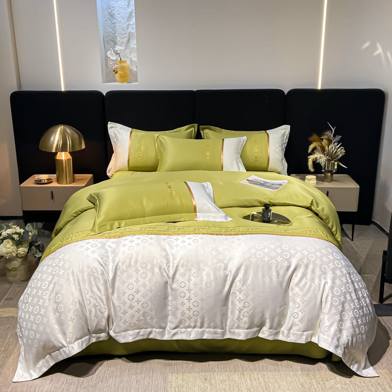 2023 new brand Feng shui washing silk embroidery four-piece set - Louis light luxury bed four-piece advanced sense