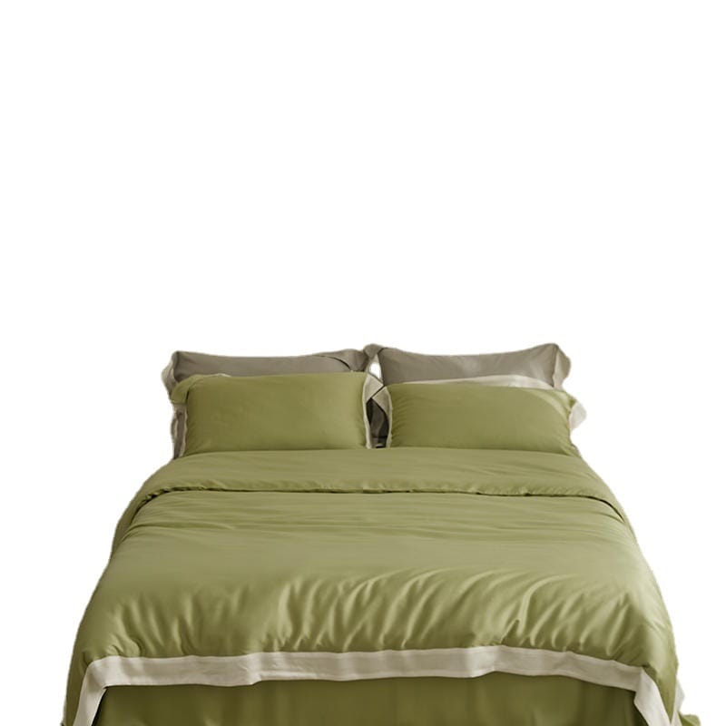 Light Luxury 60 Lyocell Tencel 4-piece Summer Silky Slip Sleep Ice Silky Cool bed sheet set bedding