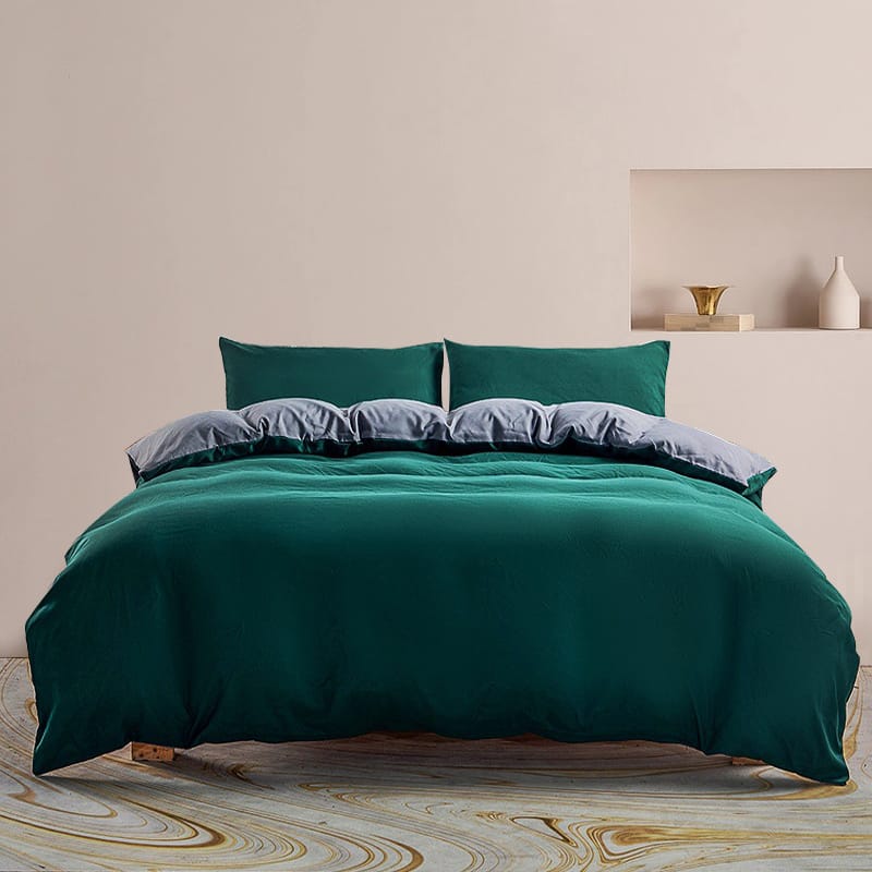 Peter Khanun Duvet Cover Set Soft Brushed Microfiber Duvet Cover Bedding Set with Zipper Closure and Corner Ties 2 Pcs/3 Pcs
