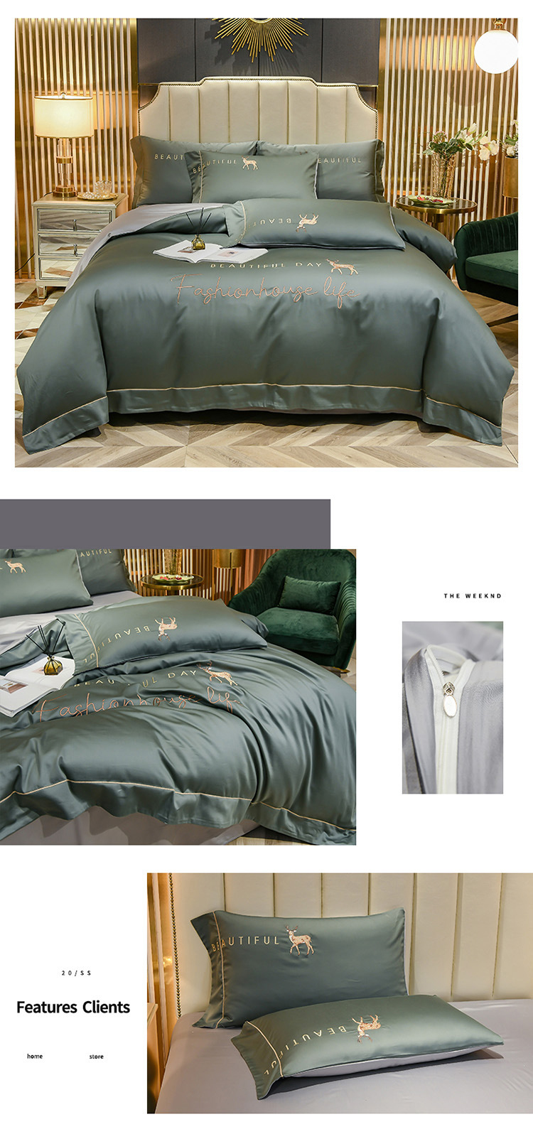 Summer Ice Silk 4-piece bed set Instagram bedding Set Dormitory 3-piece nude bed set