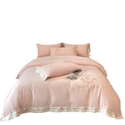 160 long staple cotton 4-piece set all cotton cotton thickened ground wool embroidery bed sheet set 4 pieces of bedding