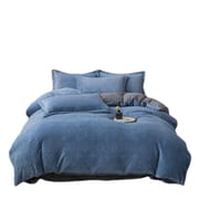 Nissan 10,000 sets of European-style four-piece set of rotten flowers A class 3D carved solid color milk velvet Falai four-piece set can replace hair
