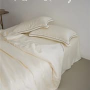 100 light luxury cotton four-piece bed set superior sense Xinjiang long wool cotton satin bed sheet set bedding