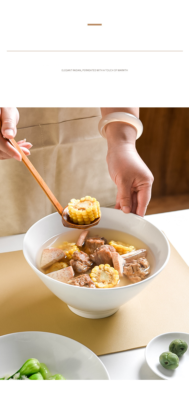 Bone China tableware noodle bowl Household Japanese ramen bowl Ceramic salad bowl spiral rice noodle soup bowl Wholesale bamboo hat bowl bucket bowl