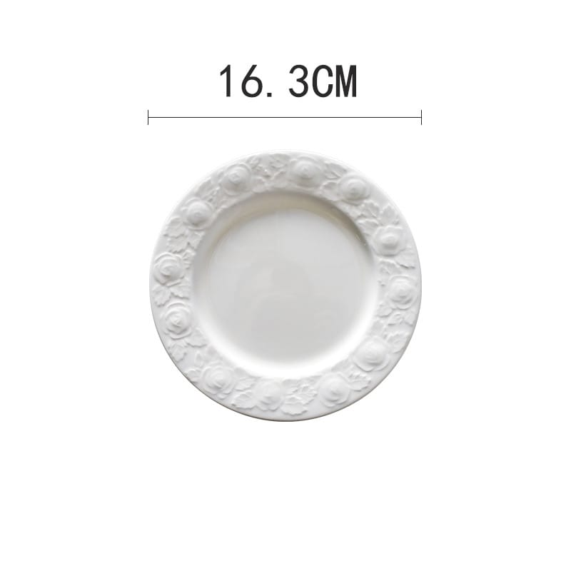 Rose 6.5-inch flat plate