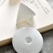 Tangshan bone China high appearance level creative couple coffee cup saucer set bone China ceramic cup special-shaped restaurant wholesale