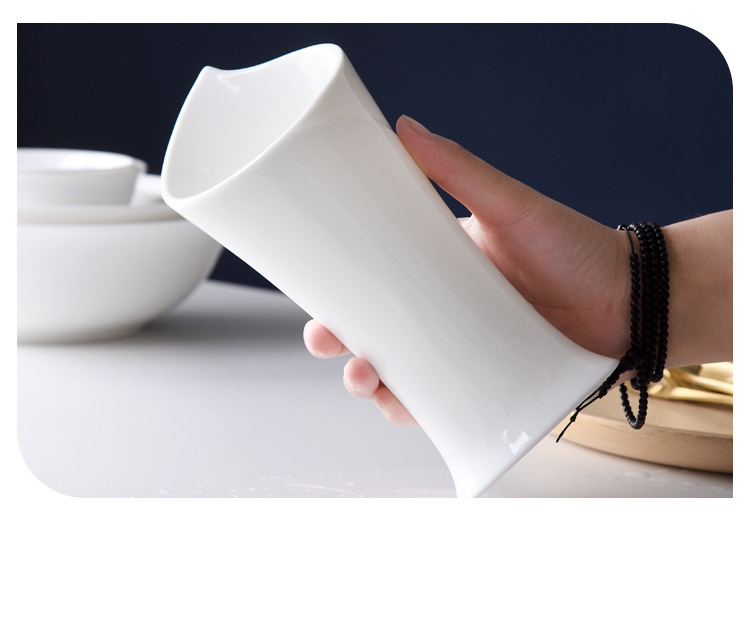 Light luxury European ceramic chopstick tube chopstick household chopsticks storage box Nordic kitchen drain chopsticks bucket storage rack