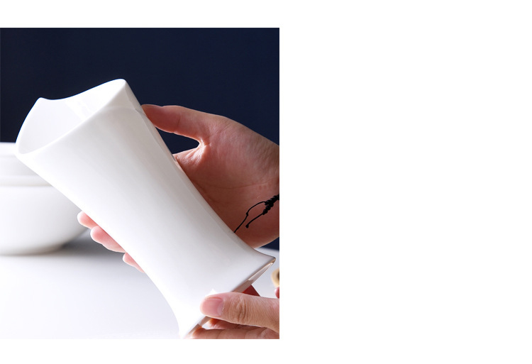 Light luxury European ceramic chopstick tube chopstick household chopsticks storage box Nordic kitchen drain chopsticks bucket storage rack
