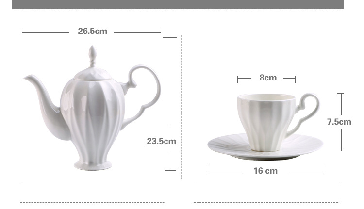 Tangshan bone China coffee set wholesale European 15 head coffee cup saucer set with English tea set afternoon
