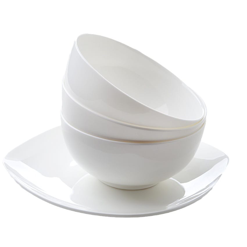 Wholesale large soup basin commercial ceramic bone China ramen bowl noodle restaurant Large soup bowl Restaurant tableware household bowl large
