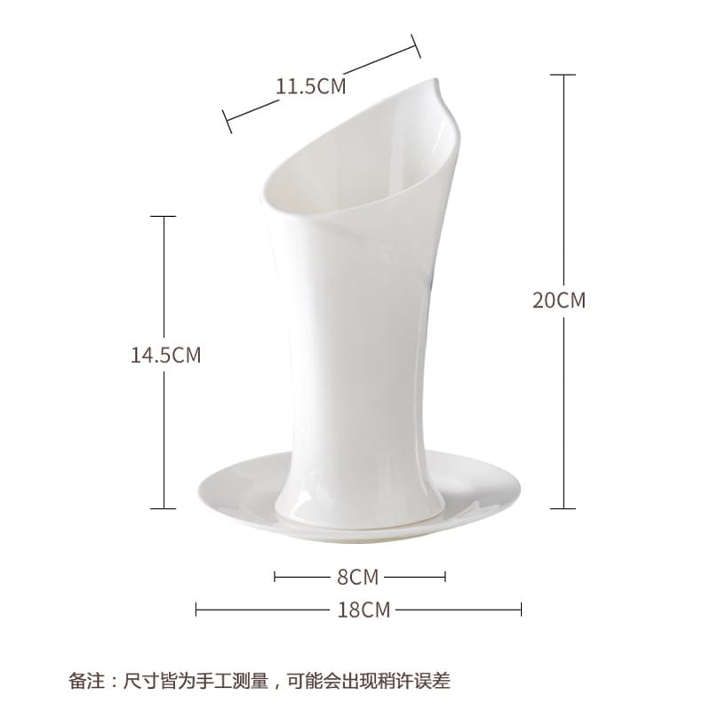 Light luxury European ceramic chopstick tube chopstick household chopsticks storage box Nordic kitchen drain chopsticks bucket storage rack