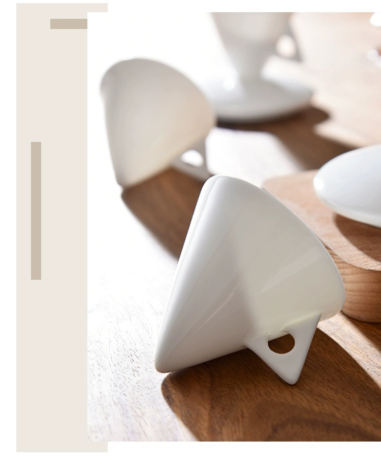 Tangshan bone China high appearance level creative couple coffee cup saucer set bone China ceramic cup special-shaped restaurant wholesale