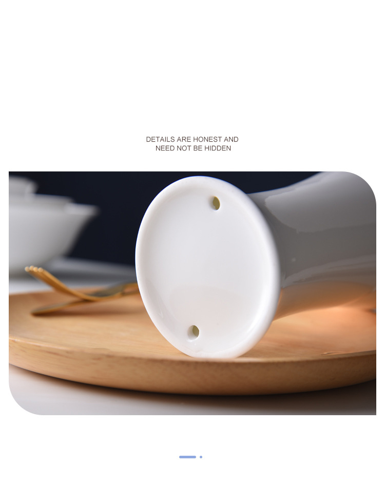 Light luxury European ceramic chopstick tube chopstick household chopsticks storage box Nordic kitchen drain chopsticks bucket storage rack