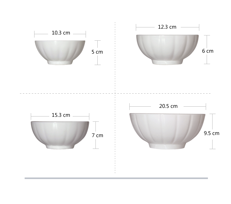 Creative tableware Ceramic soup bowl Soup bowl Small bowl rice bowl soup bowl Large noodle bowl Mixing bowl Deep mouth microwave oven