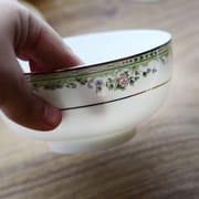 Tangshan bone China 5-inch noodle bowl rice bowl porridge bowl Breakfast medium Korean household bowl microwave tableware rice