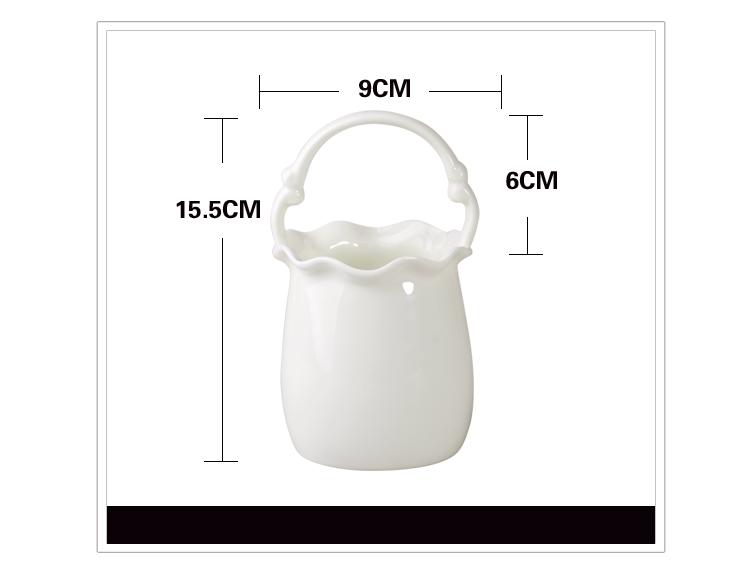 Bone China household tableware Ceramic pure white swan flower basket Chopsticks cage spoon chopsticks cylinder Chinese white hotel spoon