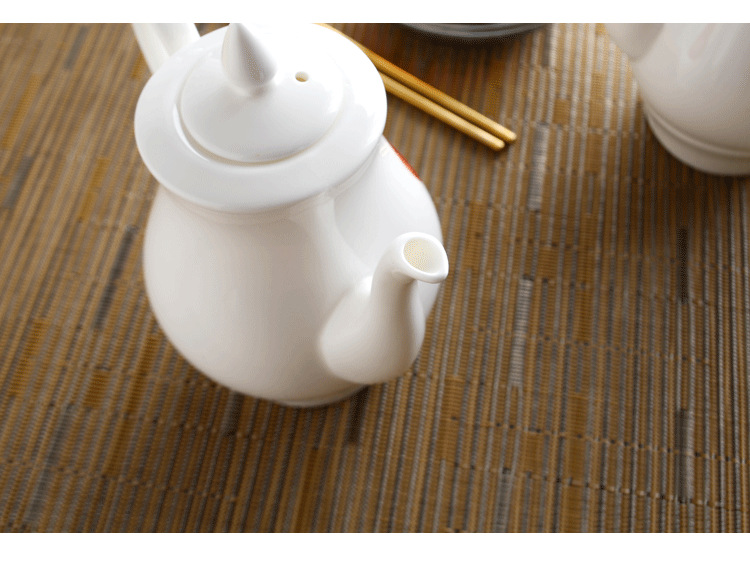 Bone China soy sauce pot vinegar pot sauce vinegar pot hotel seasoning pot Ceramic seasoning pot seasoning bottle dumpling house wholesale household