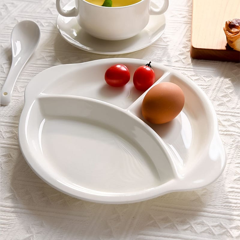 Hotel wholesale creative pure bone China tableware home fitness sports ceramic plate plate plate fruit plate dessert