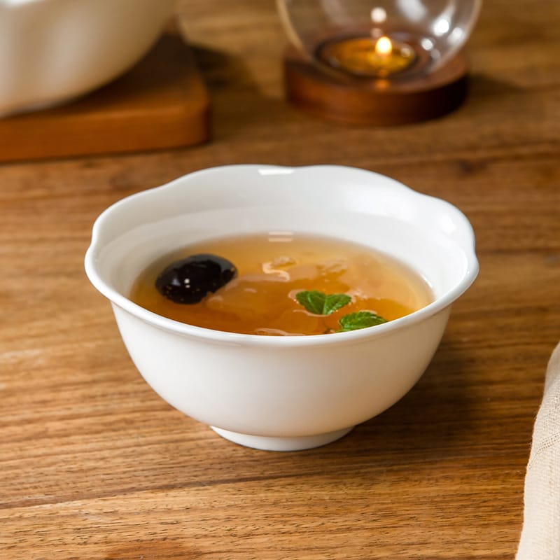 Bone China bowl dish Household bowl chopsticks ceramic European plate Dish plate Eating rice bowl soup bowl New tableware soup bowl set