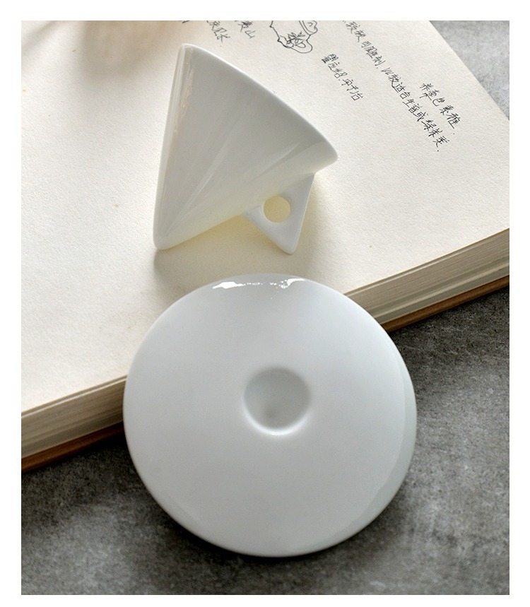 Tangshan bone China high appearance level creative couple coffee cup saucer set bone China ceramic cup special-shaped restaurant wholesale