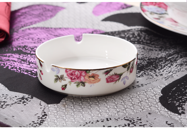 Tangshan Chinese bone China tableware set Korean household bowl and plate set housewarming gift