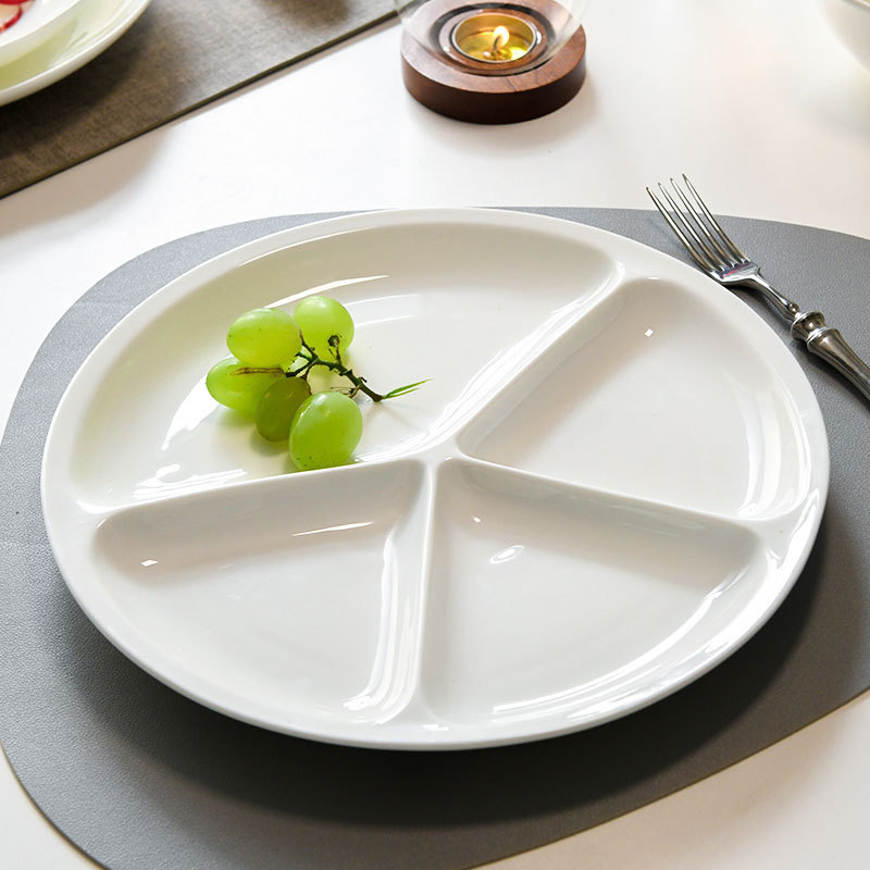 Hotel wholesale creative pure bone China tableware home fitness sports ceramic plate plate plate fruit plate dessert