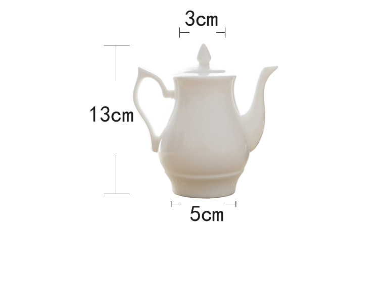 Bone China soy sauce pot vinegar pot sauce vinegar pot hotel seasoning pot Ceramic seasoning pot seasoning bottle dumpling house wholesale household