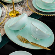 Jingdezhen ceramic tableware set hand-painted bone China home Phnom Penh set bowl celadon bowl dish dish gift soup bowl
