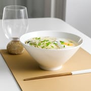 Bone China tableware noodle bowl Household Japanese ramen bowl Ceramic salad bowl spiral rice noodle soup bowl Wholesale bamboo hat bowl bucket bowl