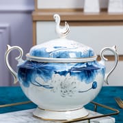 Jingdezhen household porcelain bowl enamel plate Nordic bowl gift bone China ceramic hotel table