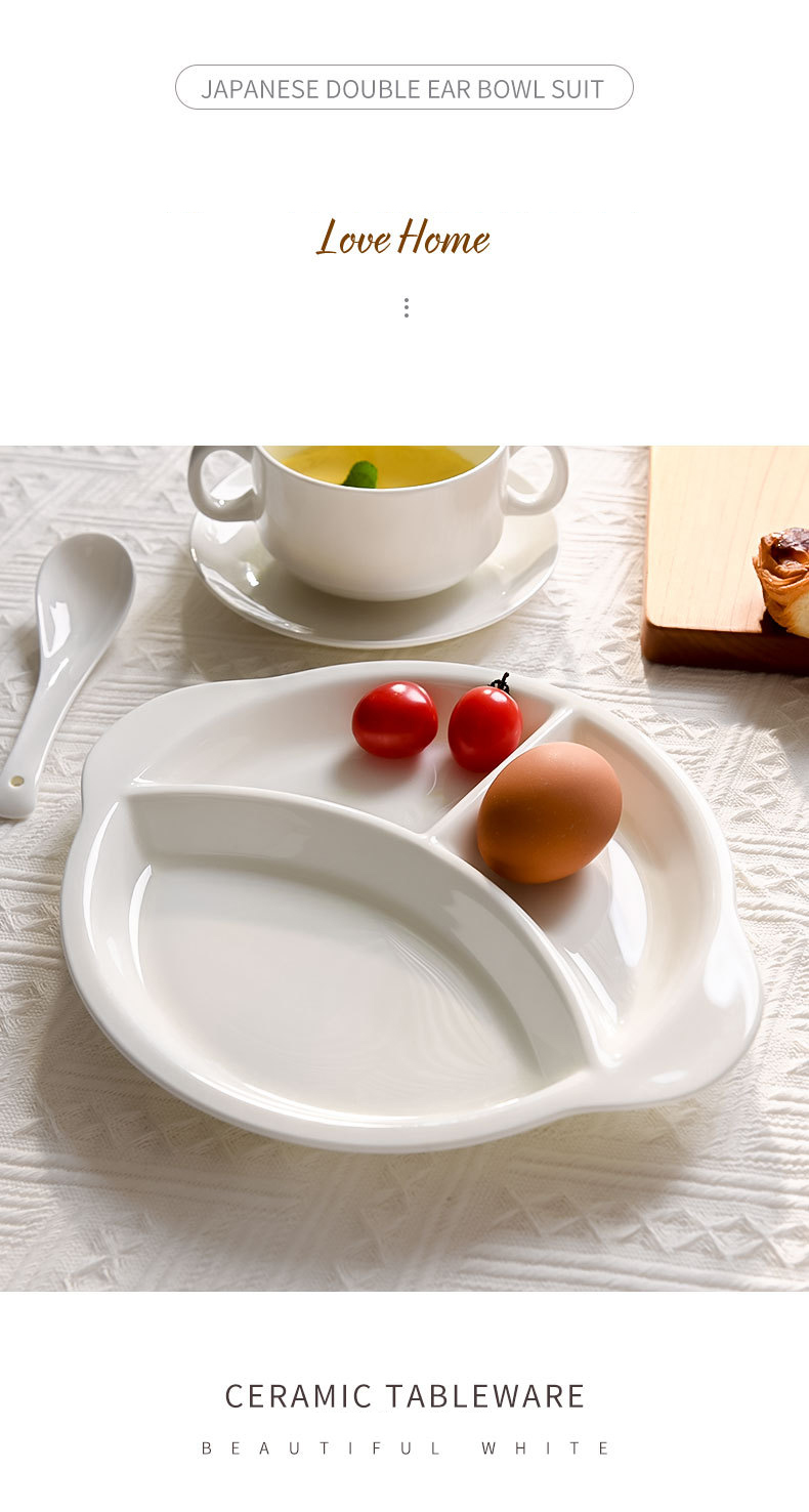 Hotel wholesale creative pure bone China tableware home fitness sports ceramic plate plate plate fruit plate dessert