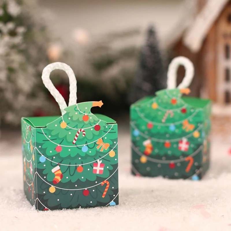 Christmas Tree Candy Box Merry Christmas Decorations For Home Santa Claus Xmas Ornament Navidad 2023 Happy New Year Gift 2024