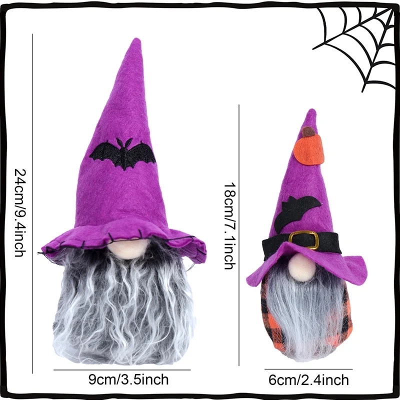 Halloween Gnome Faceless Doll Happy Halloween Decoration For Home Elf Scandinavian Tomte Gnomes Halloween Party Plush Ornaments