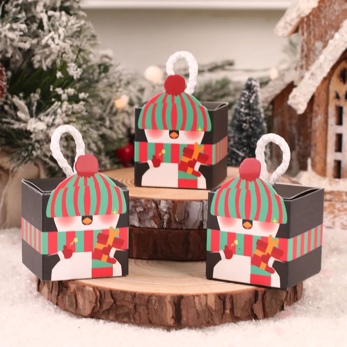Christmas Tree Candy Box Merry Christmas Decorations For Home Santa Claus Xmas Ornament Navidad 2023 Happy New Year Gift 2024