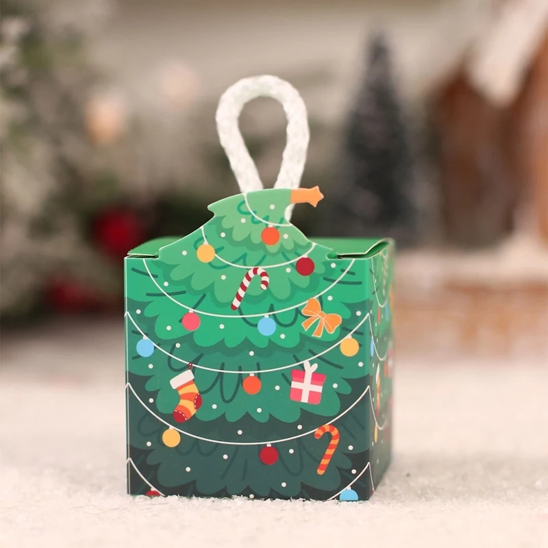 Christmas Tree Candy Box Merry Christmas Decorations For Home Santa Claus Xmas Ornament Navidad 2023 Happy New Year Gift 2024