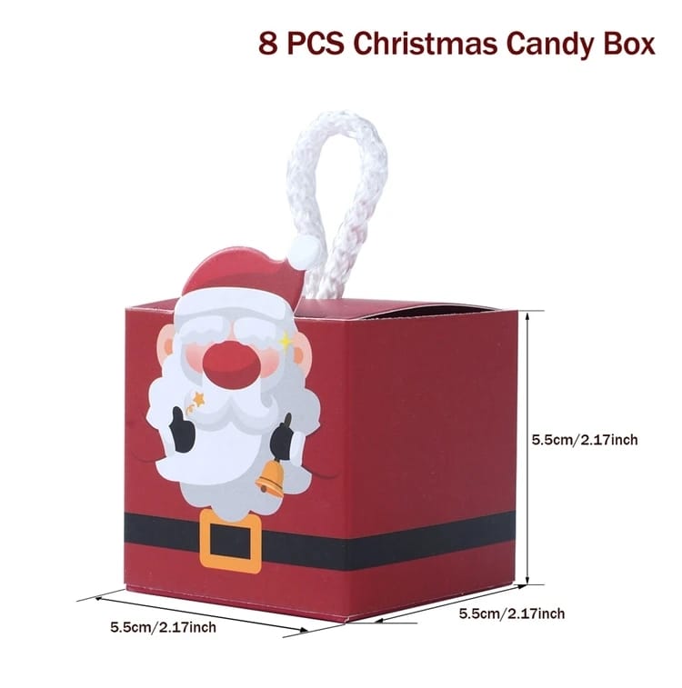 Christmas Tree Candy Box Merry Christmas Decorations For Home Santa Claus Xmas Ornament Navidad 2023 Happy New Year Gift 2024