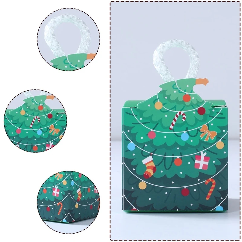 Christmas Tree Candy Box Merry Christmas Decorations For Home Santa Claus Xmas Ornament Navidad 2023 Happy New Year Gift 2024