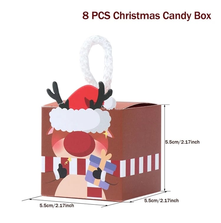 Christmas Tree Candy Box Merry Christmas Decorations For Home Santa Claus Xmas Ornament Navidad 2023 Happy New Year Gift 2024