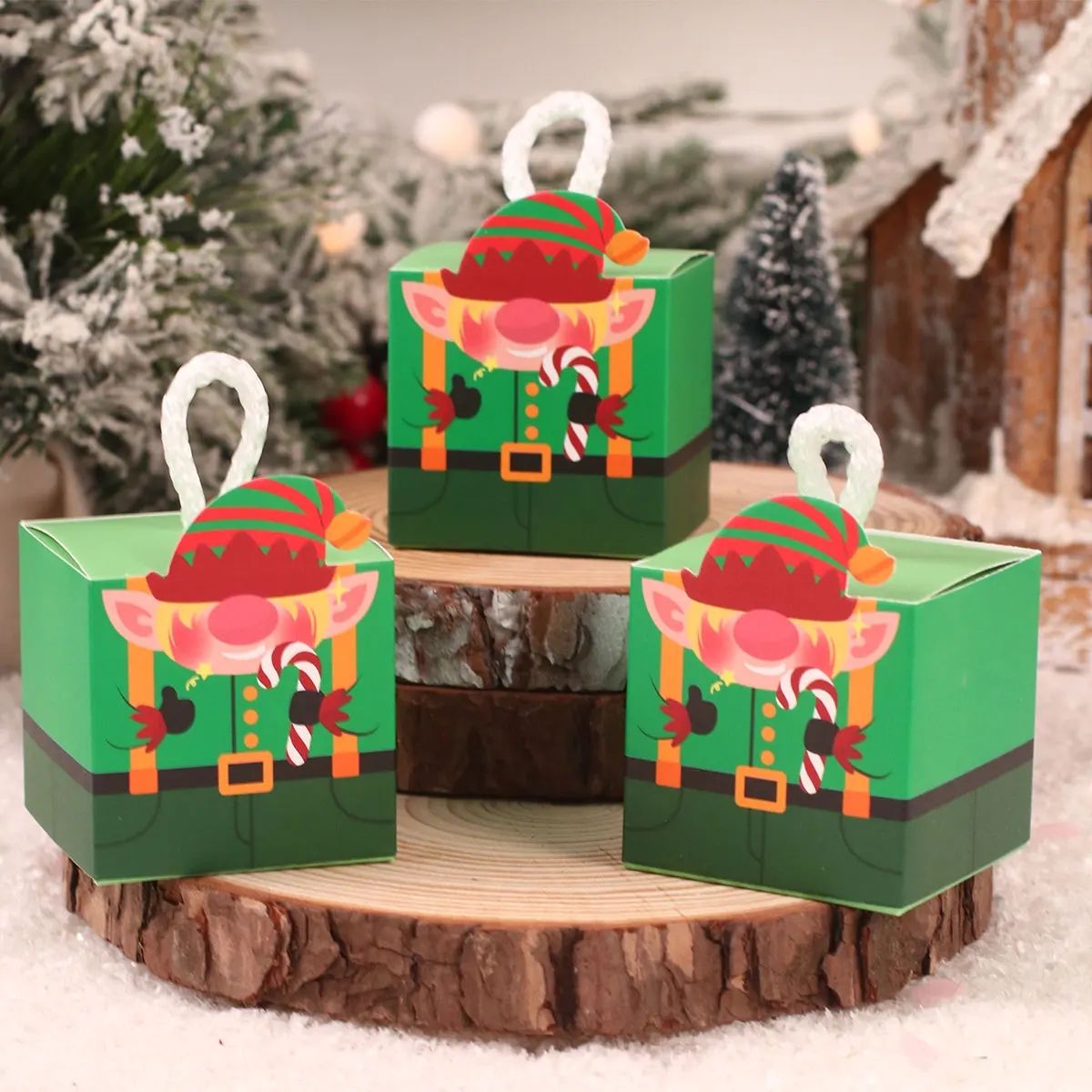 Christmas Tree Candy Box Merry Christmas Decorations For Home Santa Claus Xmas Ornament Navidad 2023 Happy New Year Gift 2024