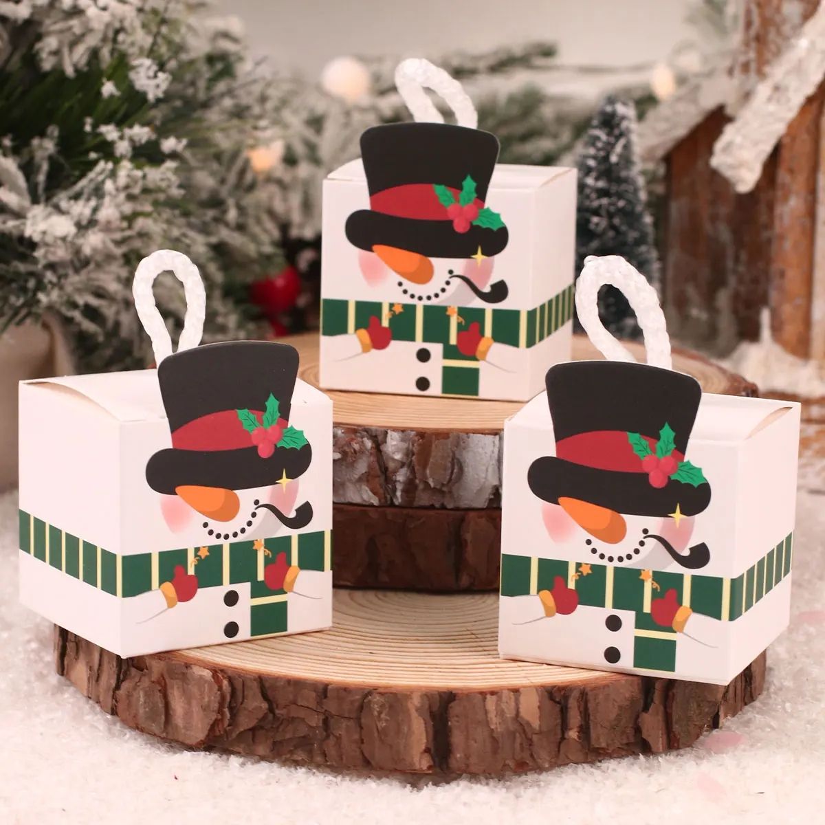 Christmas Tree Candy Box Merry Christmas Decorations For Home Santa Claus Xmas Ornament Navidad 2023 Happy New Year Gift 2024